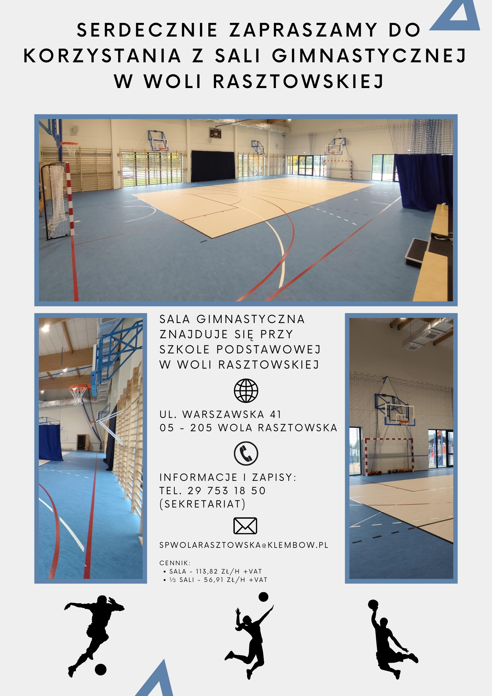 Wynajem hali w Woli Rasztowskiej