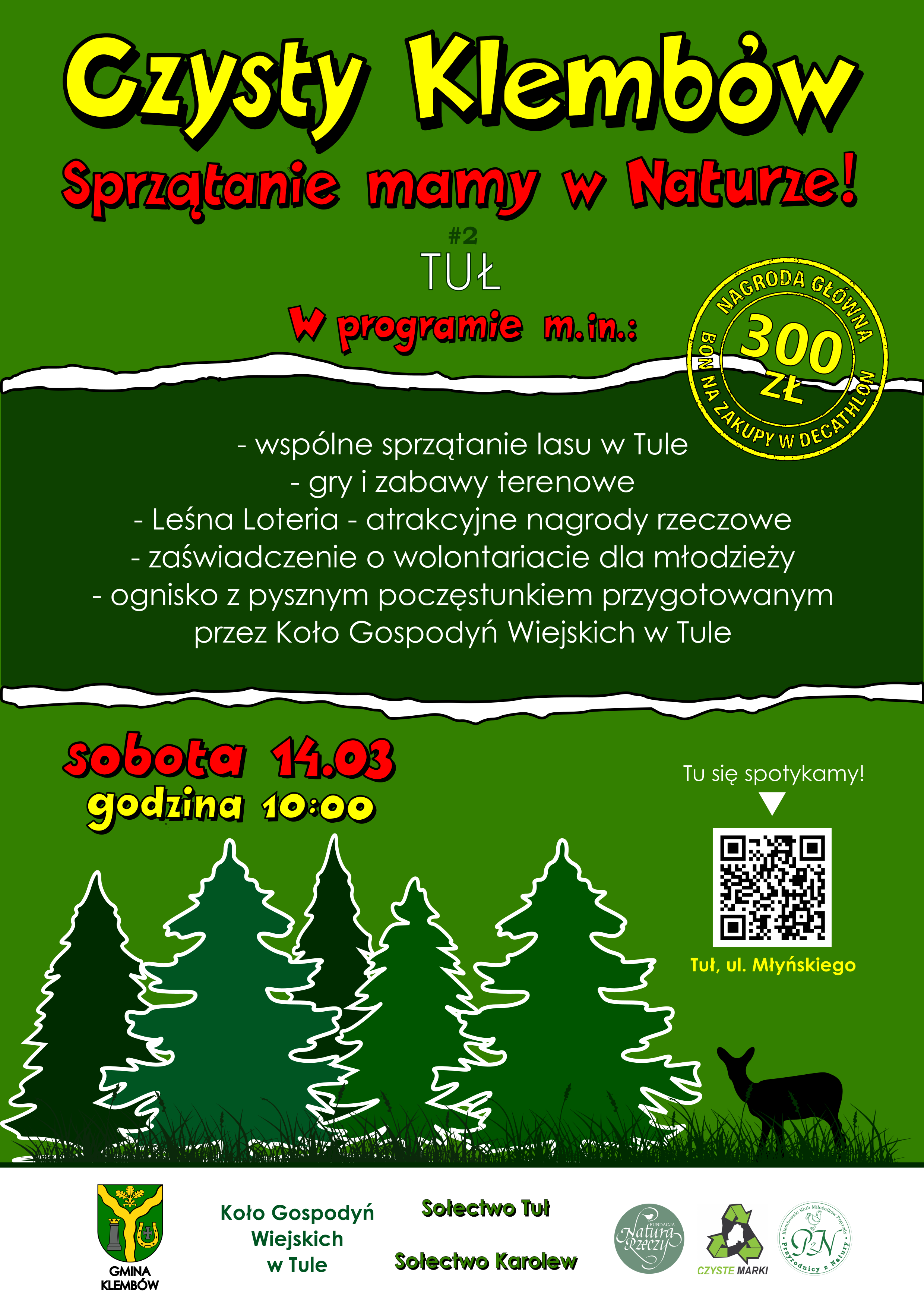 Czysty Klembów - akcja sprzątania lasu w Tule