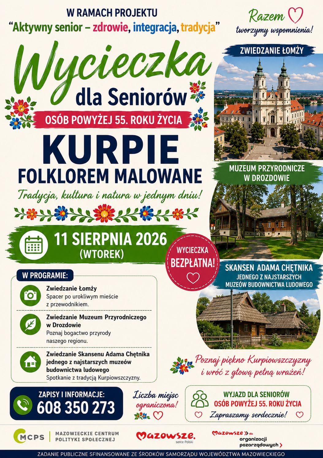 Koło Gospodyń Wiejskich w Woli Rasztowskiej rozpoczęło realizację projektu „Aktywny Senior – zdrowie, integracja, tradycja”.