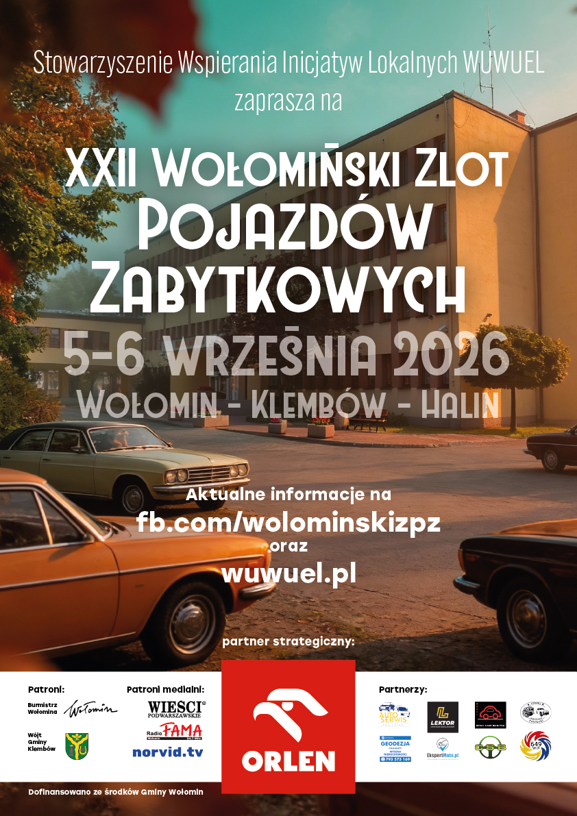 Klasyki motoryzacji ponownie zawitają do Gminy Klembów!